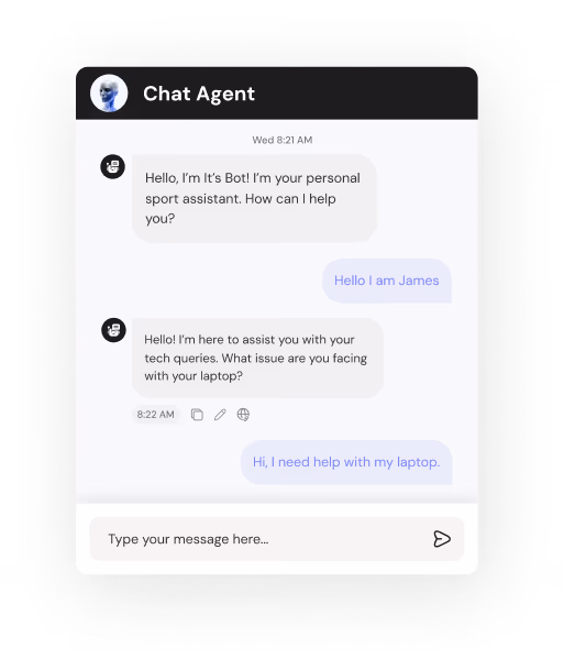 CuChat live chat conversation preview